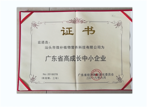 廣東省高成長(cháng)中小企業(yè)